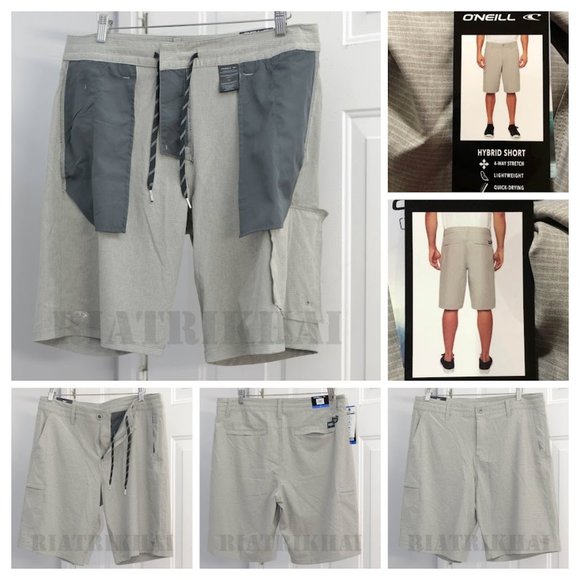 Gray‎ NWT  Men's Hybrid Short O'Neill - Picture 1 of 10